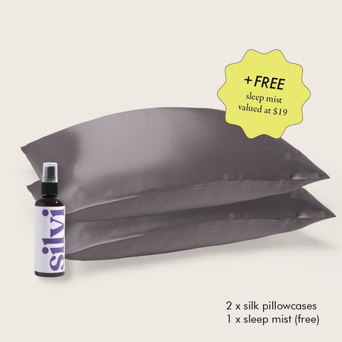 Silvi Silk Pillowcases & Free Sleep Mist