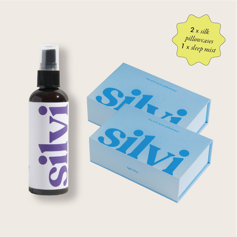 Silvi Silk Pillowcases & Free Sleep Mist