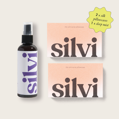 Silvi Silk Pillowcases & Free Sleep Mist